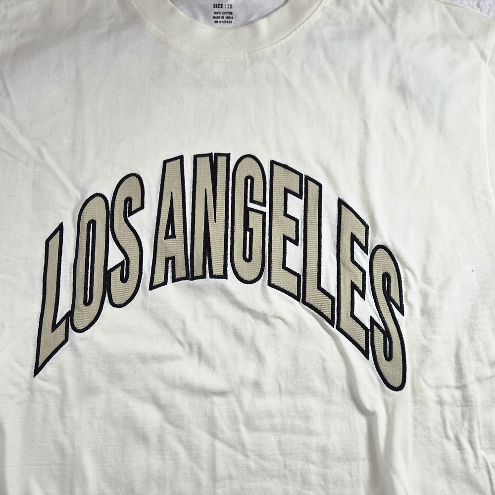 Public Supply NYC Los Angeles Graphic Tee Cream Buttercream Size 2X